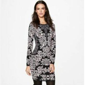 Felicity Coco bodycon knit black/pink dress XS